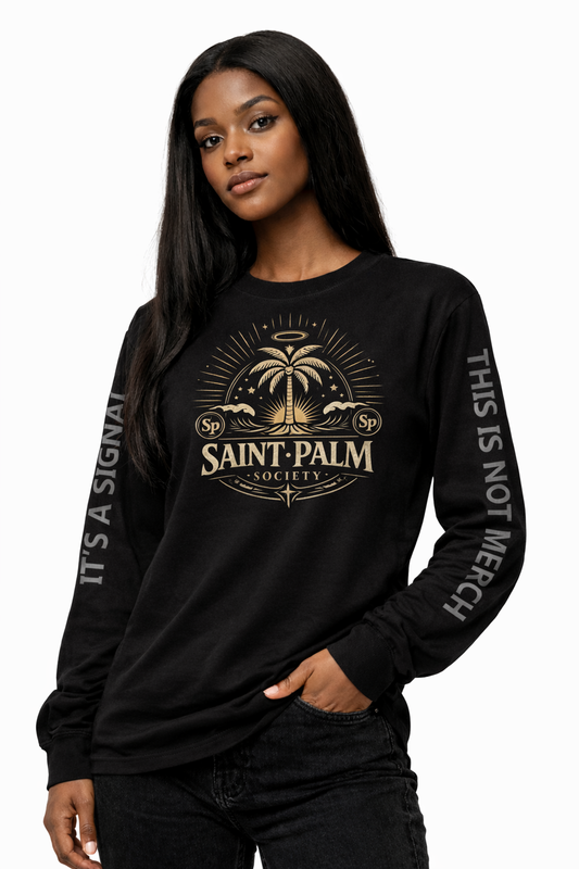 Saint Palm Society Long Sleeve Logo T Shirt